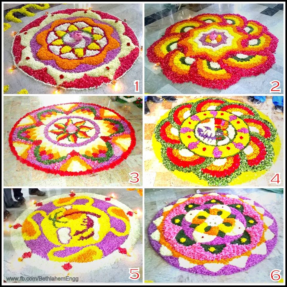 Pookalam Designs for Onam 2017