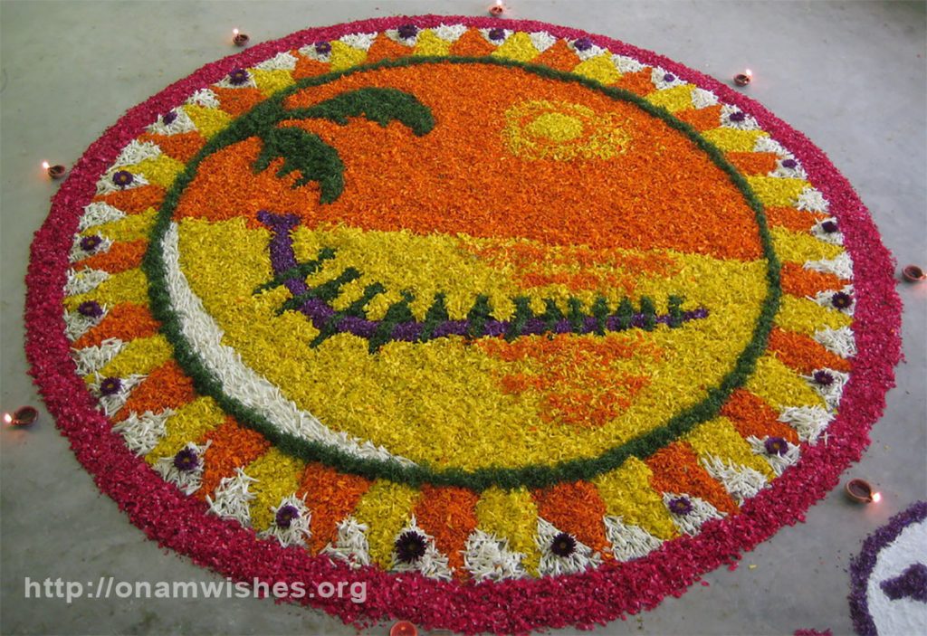 Onam Athapookalam, Whatsapp Status, Photos